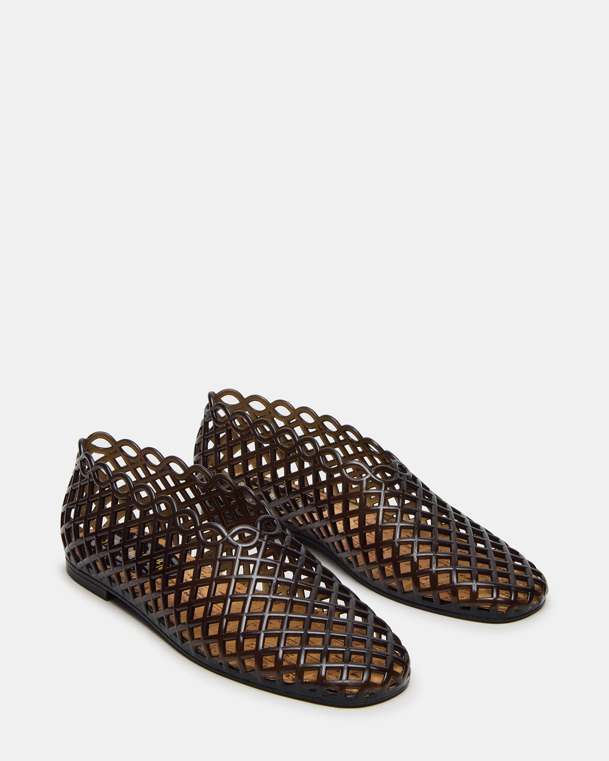 GROVE Black Square-Toe Jelly Women's Flat | Steve Madden