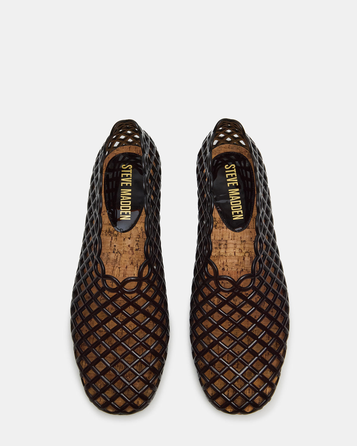 GROVE Black Square-Toe Jelly Women's Flat | Steve Madden