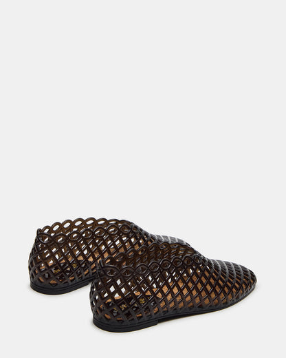 GROVE Black Square-Toe Jelly Women's Flat | Steve Madden