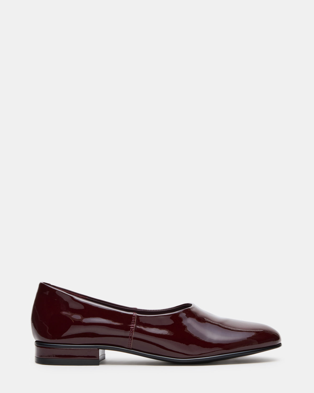 RANDALL Burgundy Patent Ballet Women's Flat | Steve Madden