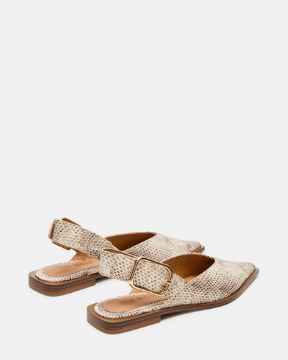SHAY Snake Pointed-Toe Slingback Ballet Women's Flat | Steve Madden