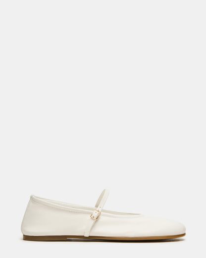 BESETTE Bone Leather Mary Jane Ballet Women's Flat | Steve Madden