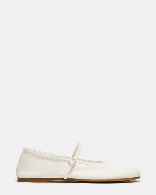 BESETTE Bone Leather Mary Jane Ballet Women's Flat | Steve Madden