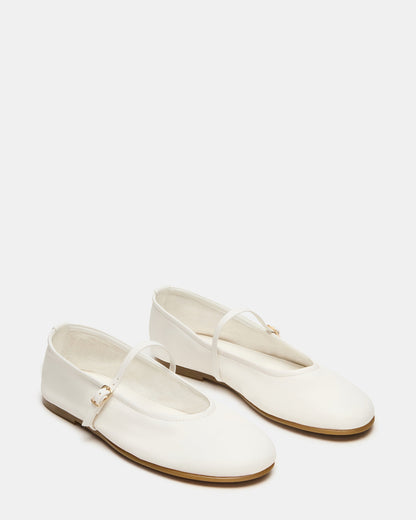 BESETTE Bone Leather Mary Jane Ballet Women's Flat | Steve Madden