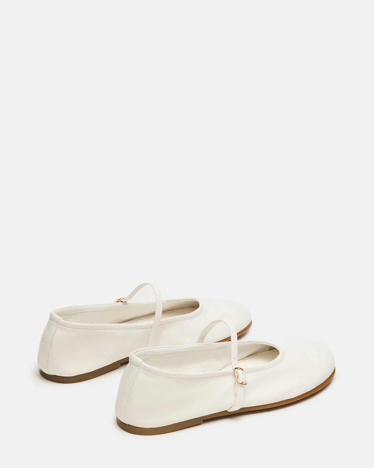BESETTE Bone Leather Mary Jane Ballet Women's Flat | Steve Madden