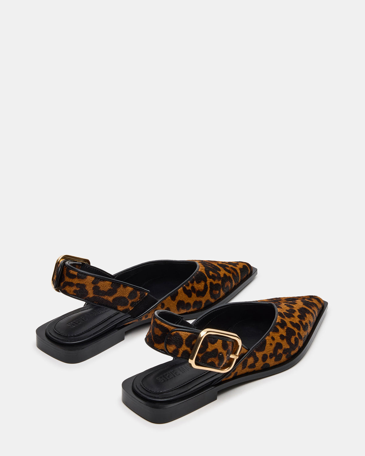 SHAY Leopard Pointed-Toe Slingback Ballet Women's Flat | Steve Madden