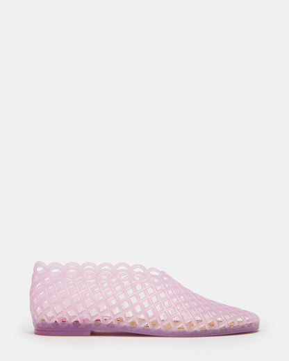 GROVE Pink Square-Toe Jelly Women's Flat | Steve Madden