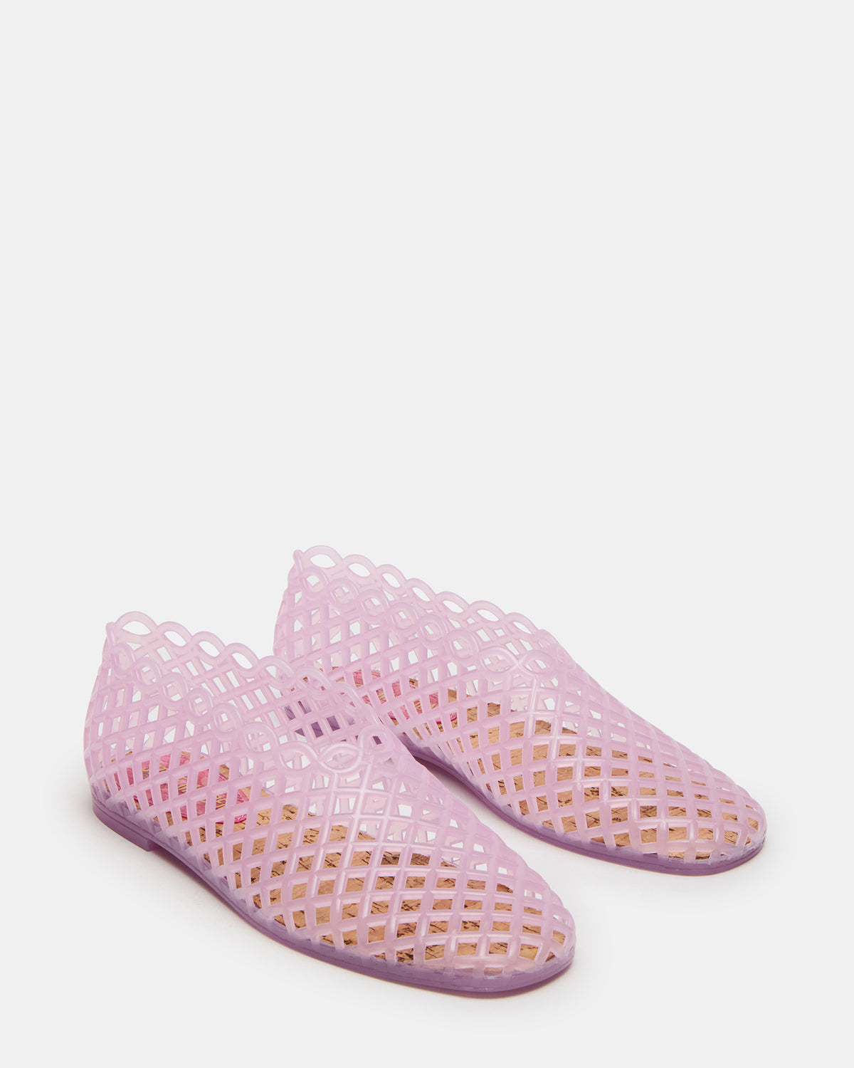 GROVE Pink Square-Toe Jelly Women's Flat | Steve Madden