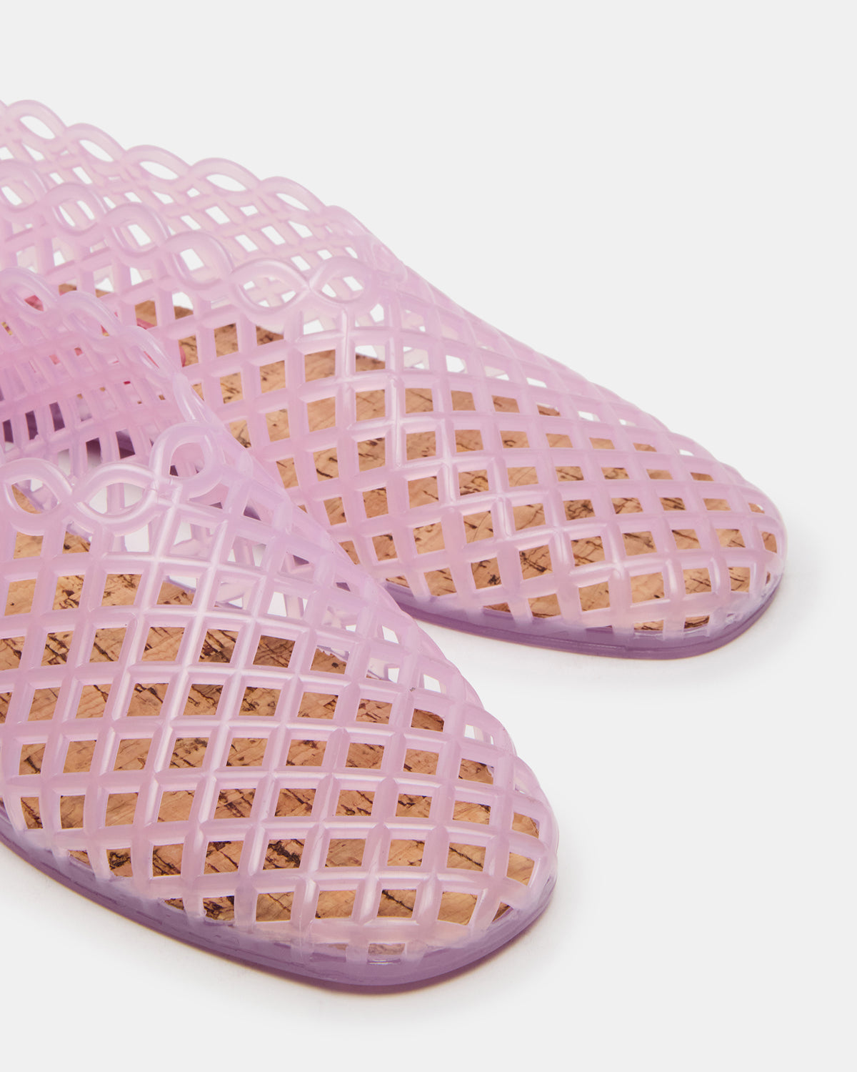 GROVE Pink Square-Toe Jelly Women's Flat | Steve Madden