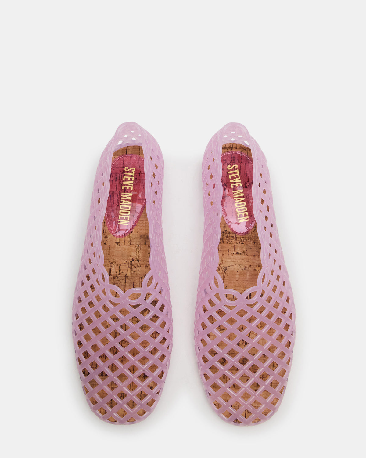 GROVE Pink Square-Toe Jelly Women's Flat | Steve Madden