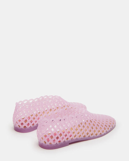 GROVE Pink Square-Toe Jelly Women's Flat | Steve Madden