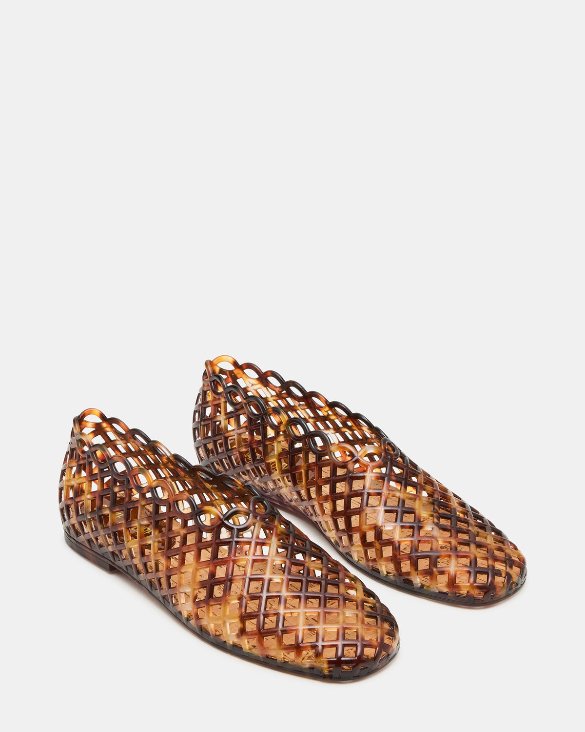 GROVE Tortoise Square-Toe Jelly Women's Flat | Steve Madden