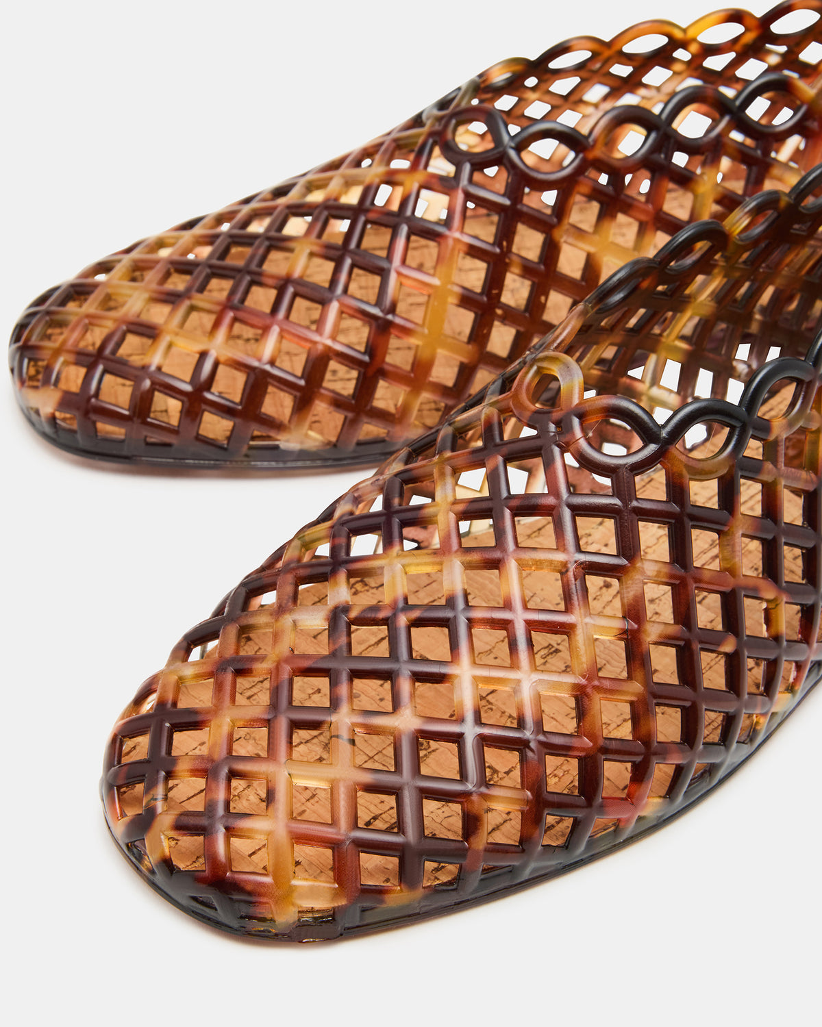GROVE Tortoise Square-Toe Jelly Women's Flat | Steve Madden