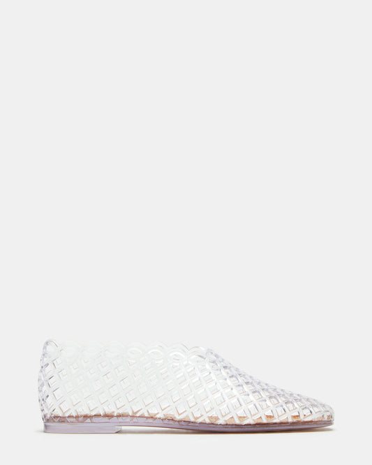 GROVE Clear Square-Toe Jelly Women's Flat | Steve Madden