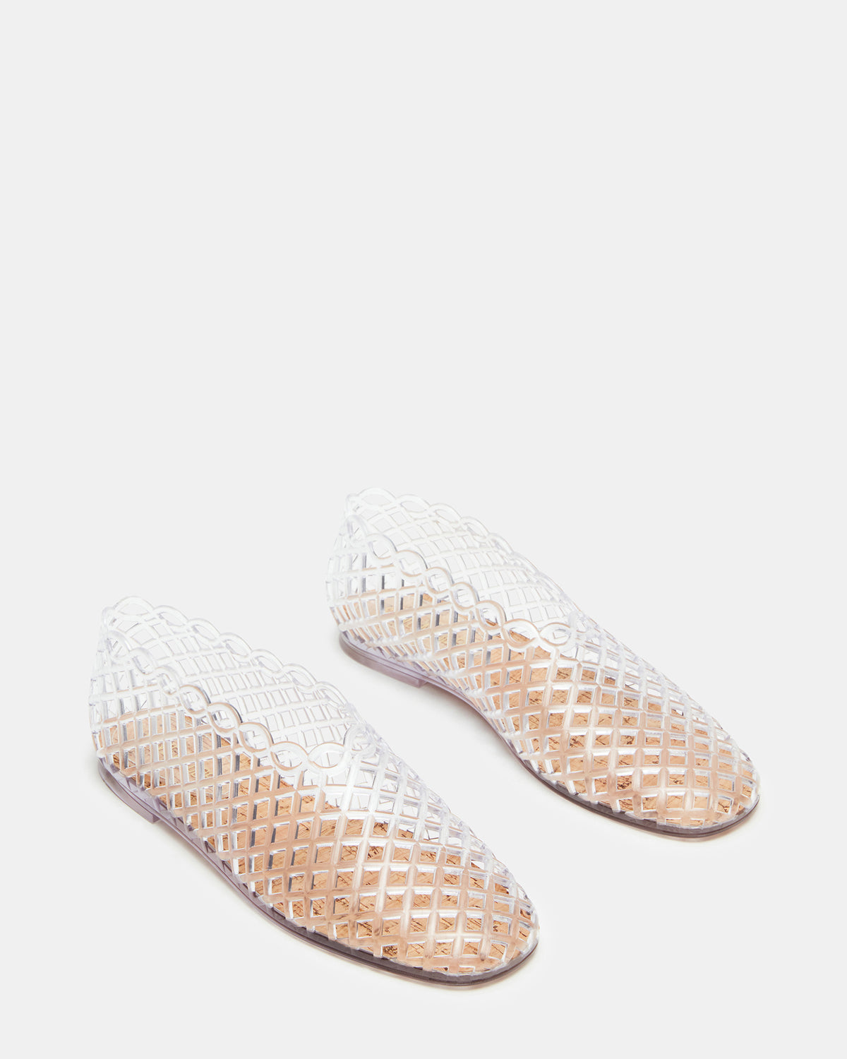 GROVE Clear Square-Toe Jelly Women's Flat | Steve Madden