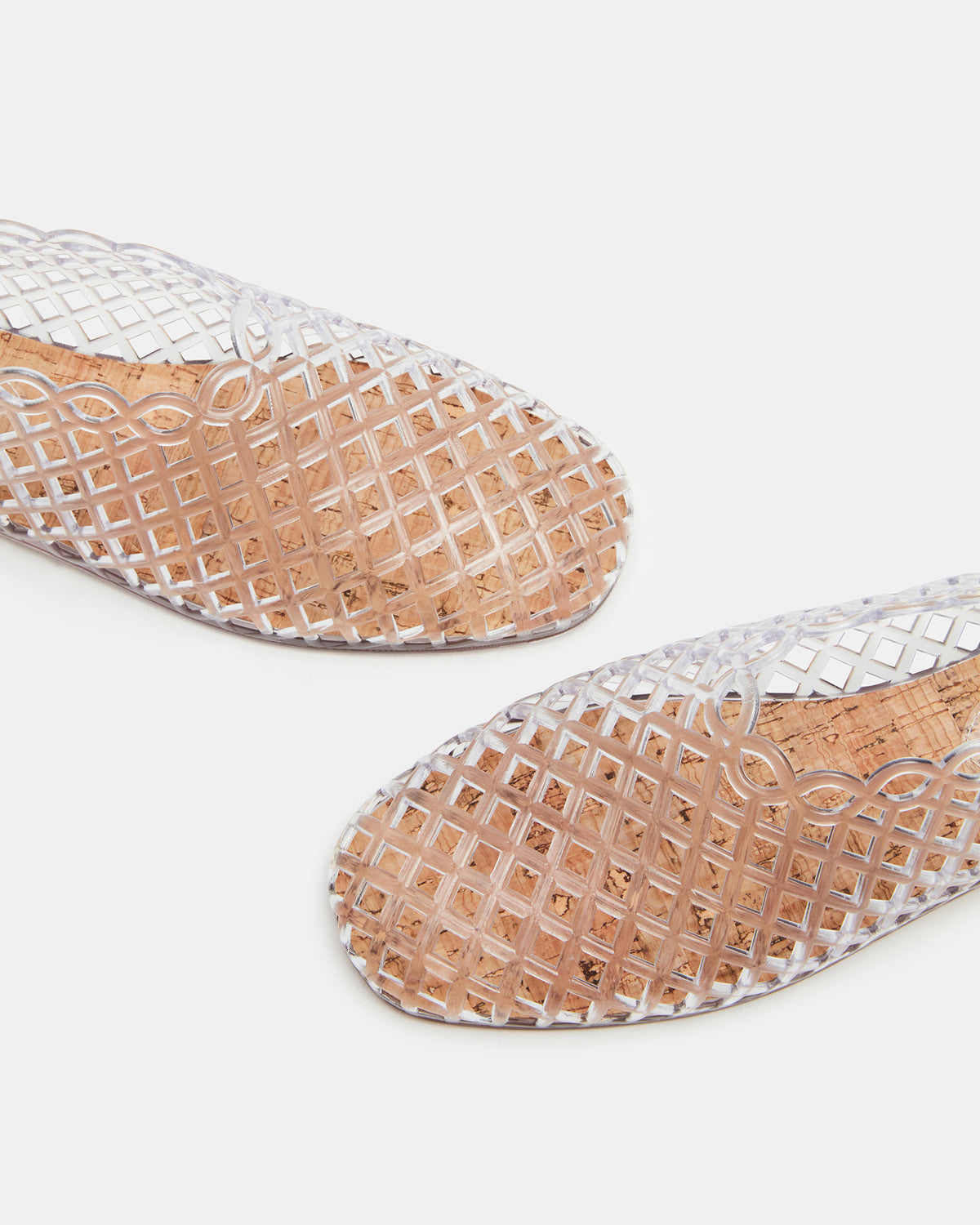 GROVE Clear Square-Toe Jelly Women's Flat | Steve Madden