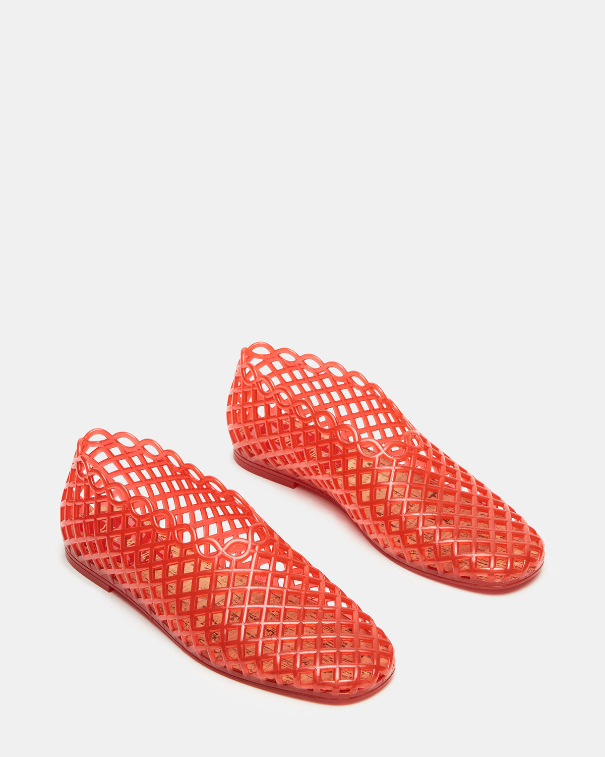 GROVE Red Square-Toe Jelly Women's Flat | Steve Madden