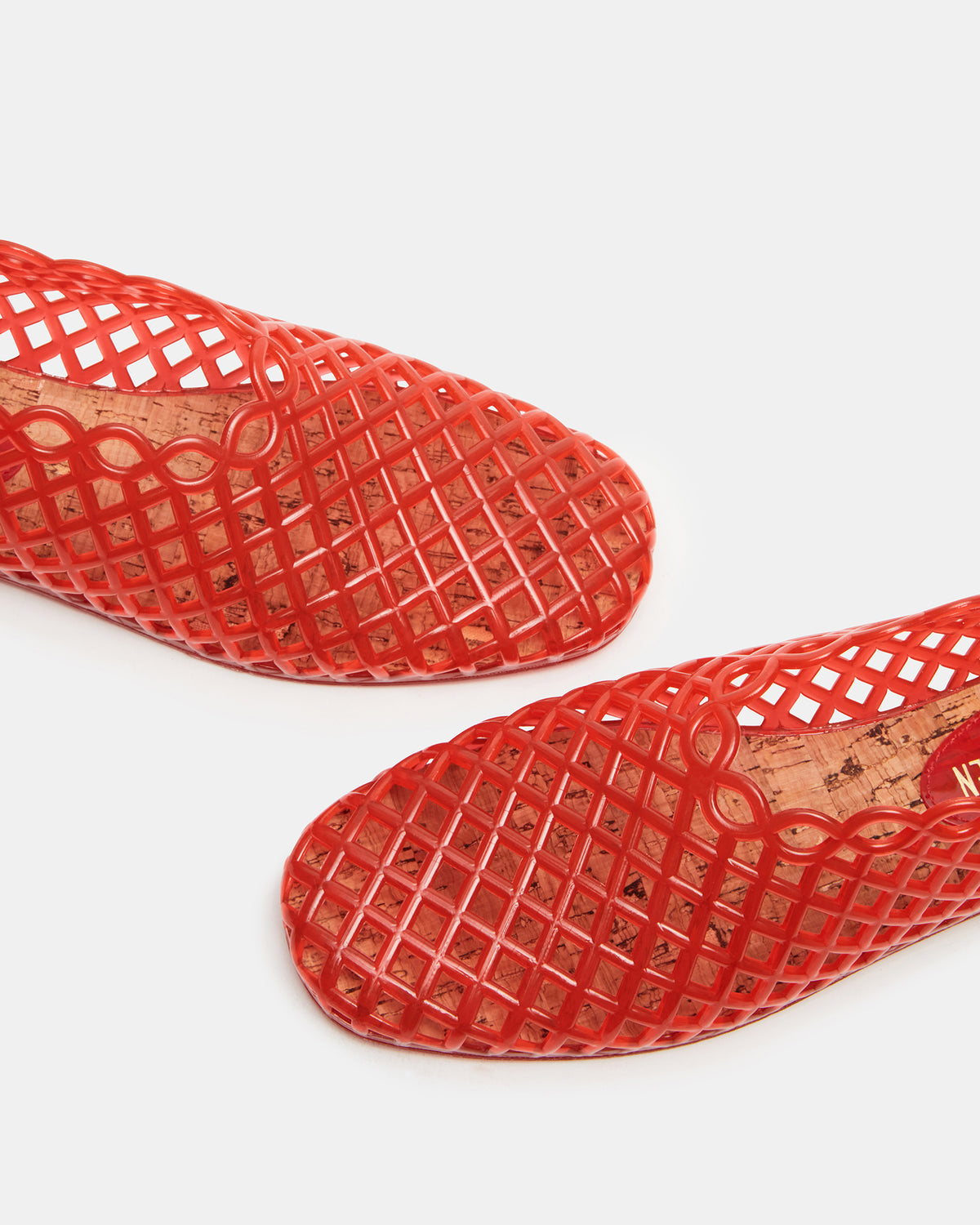 GROVE Red Square-Toe Jelly Women's Flat | Steve Madden