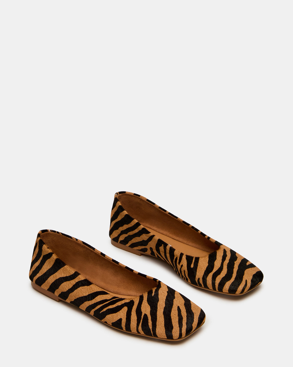 NURTURE Zebra Square-Toe Ballet Women's Flat | Steve Madden