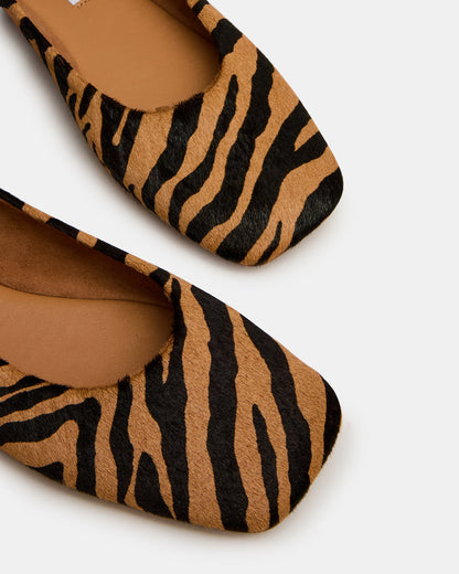 NURTURE Zebra Square-Toe Ballet Women's Flat | Steve Madden