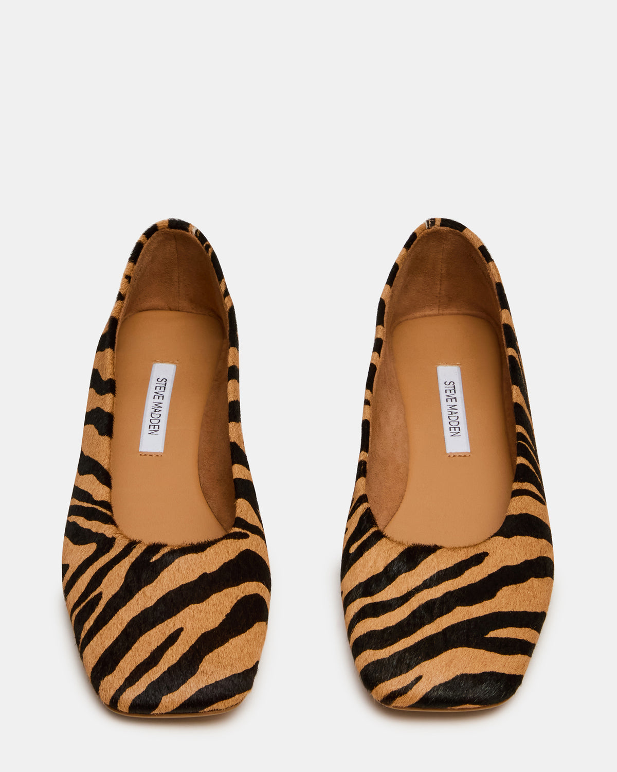 NURTURE Zebra Square-Toe Ballet Women's Flat | Steve Madden