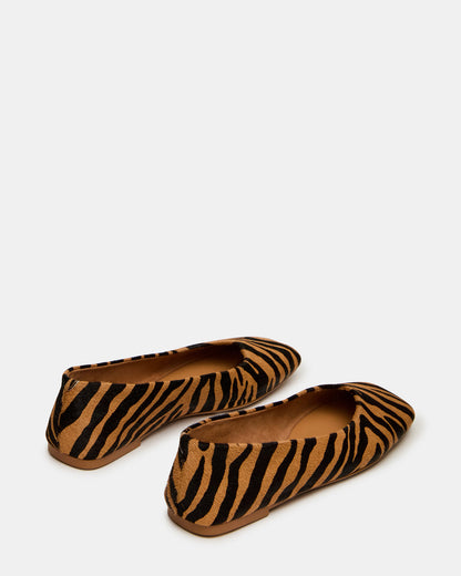 NURTURE Zebra Square-Toe Ballet Women's Flat | Steve Madden