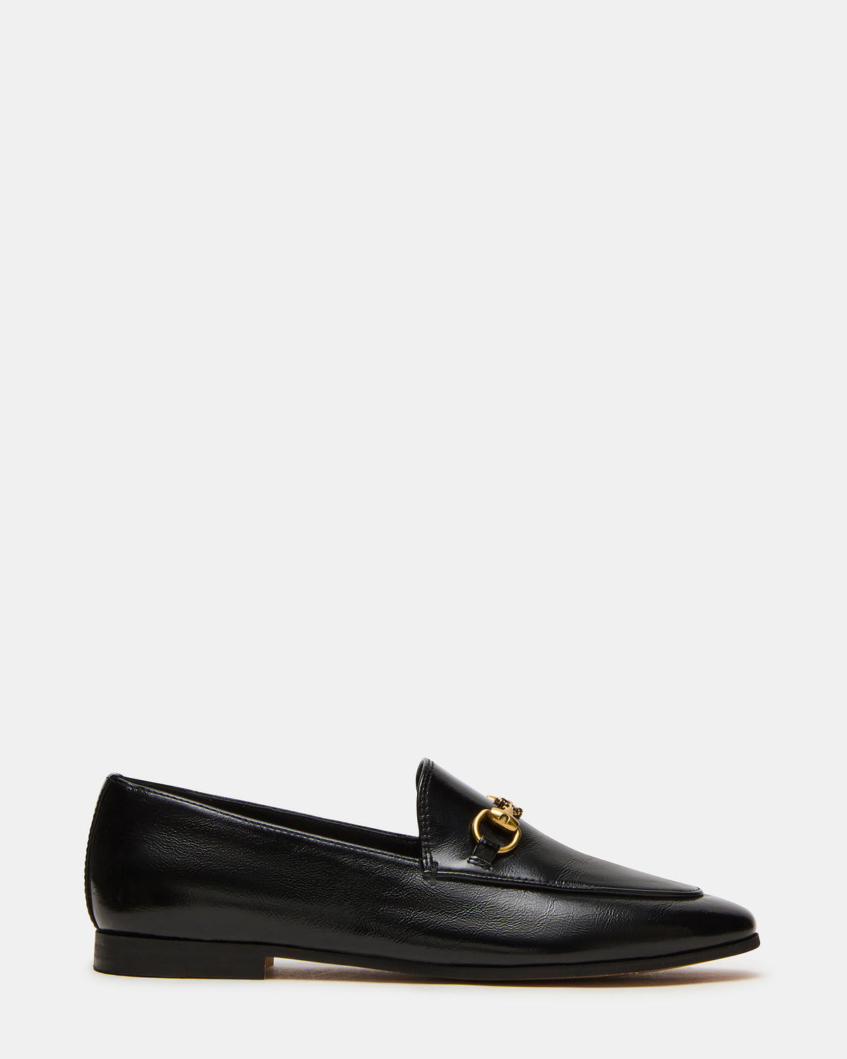 GRAFTON Black Leather Women's Loafer | Steve Madden