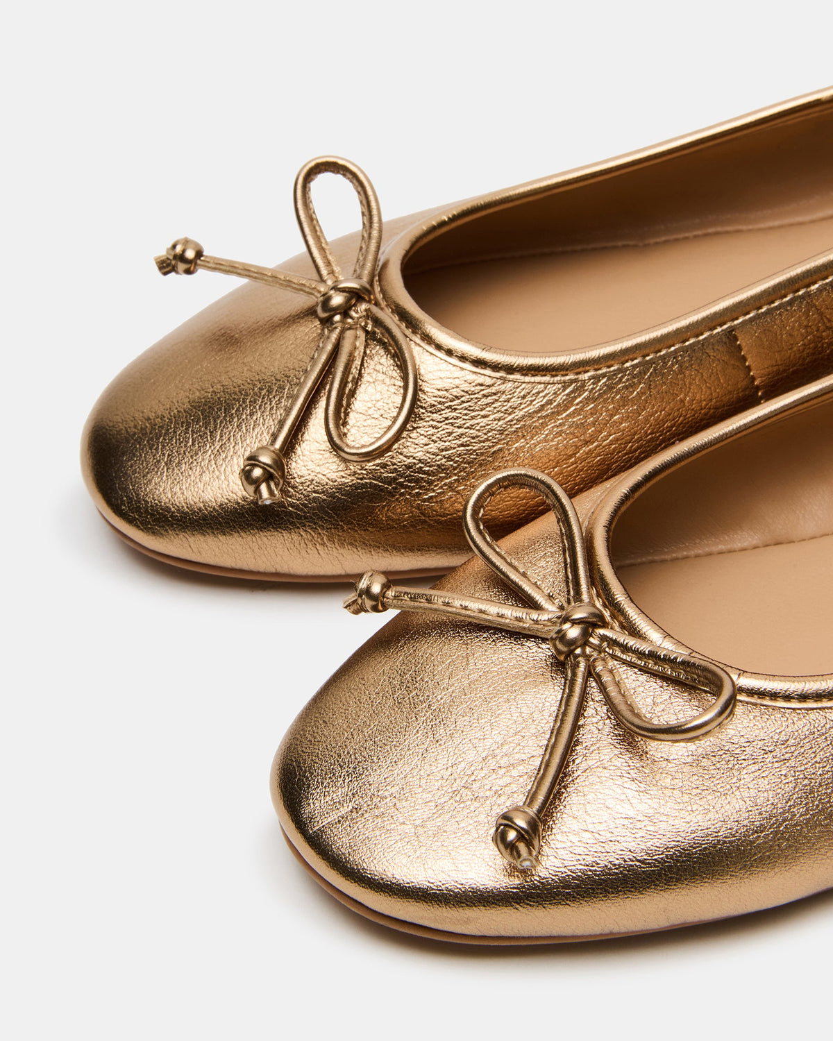VIXEN Gold Women's Ballet Flats | Steve Madden