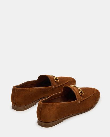 GRAFTON Chestnut Suede Women's Loafer | Steve Madden