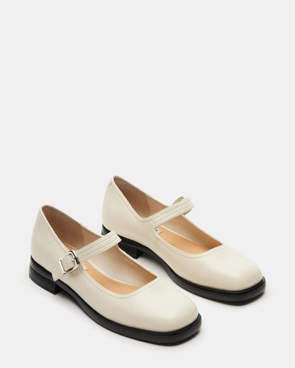 DELANCY Bone Leather Women's Mary Jane Flats | Steve Madden