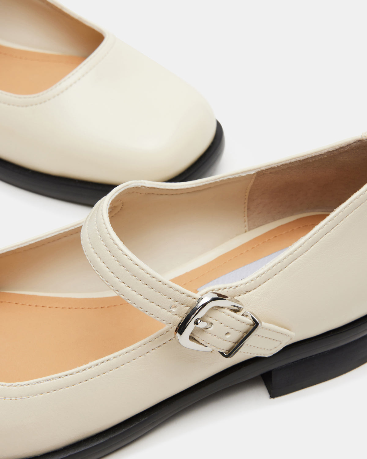 DELANCY Bone Leather Women's Mary Jane Flats | Steve Madden