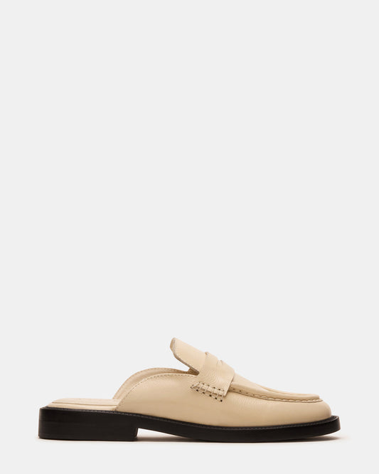MULBERRY Bone Leather Women's Slip-On Mule Flat | Steve Madden