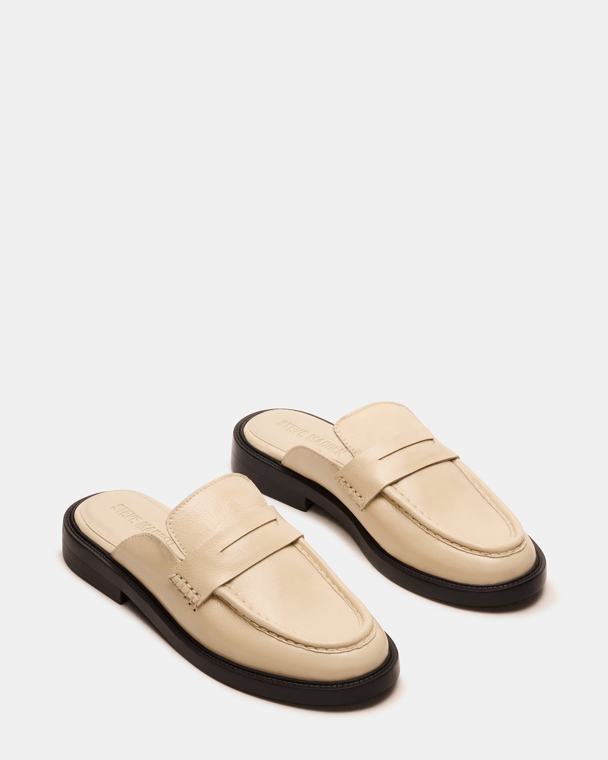 MULBERRY Bone Leather Women's Slip-On Mule Flat | Steve Madden