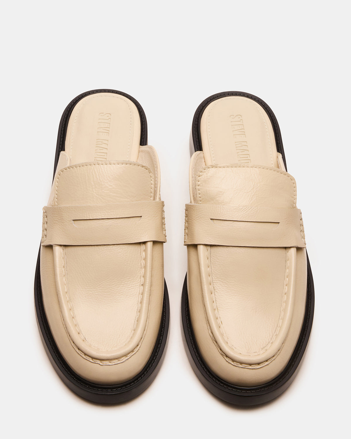 MULBERRY Bone Leather Women's Slip-On Mule Flat | Steve Madden