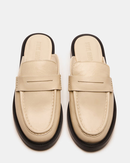 MULBERRY Bone Leather Women's Slip-On Mule Flat | Steve Madden