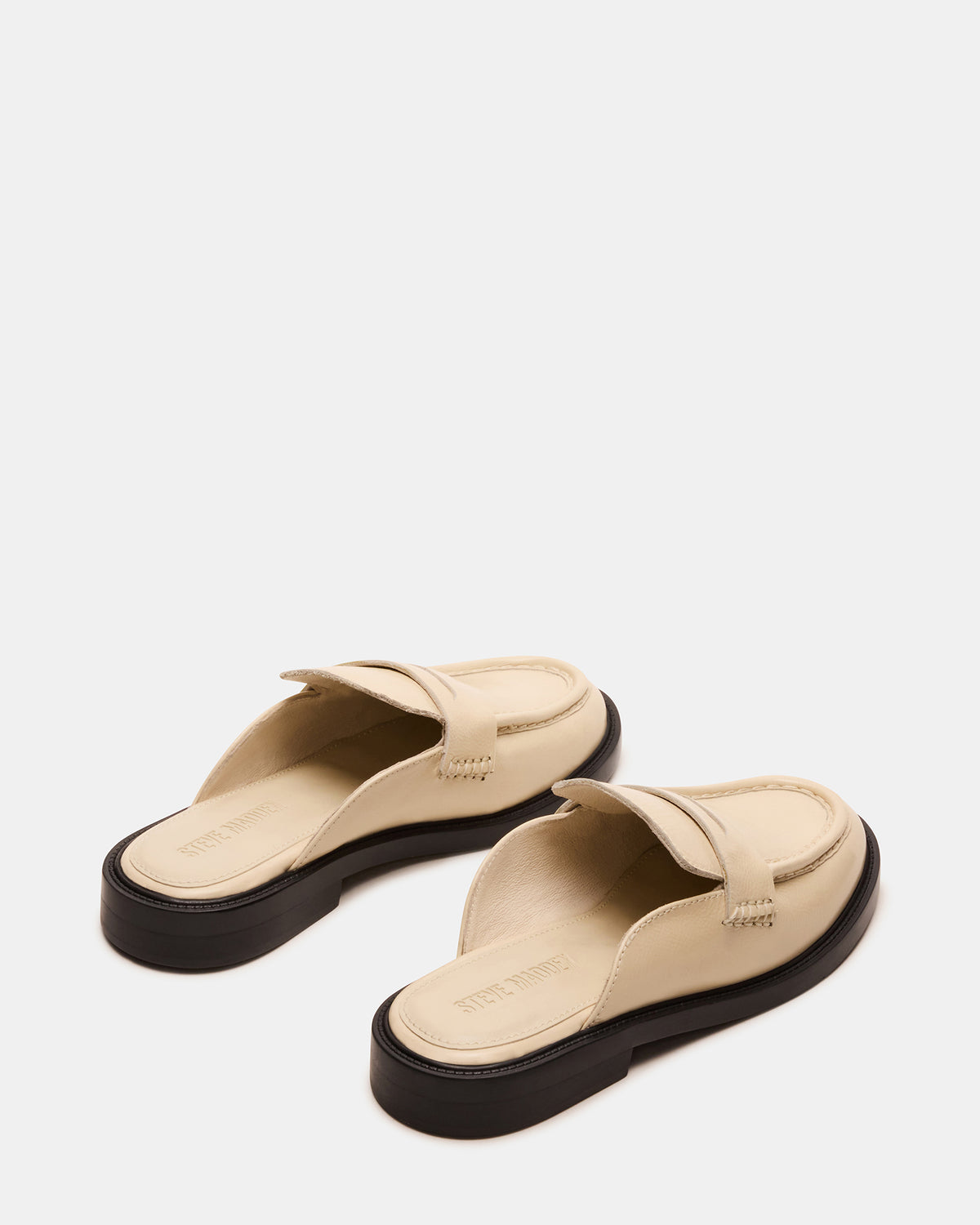 MULBERRY Bone Leather Women's Slip-On Mule Flat | Steve Madden