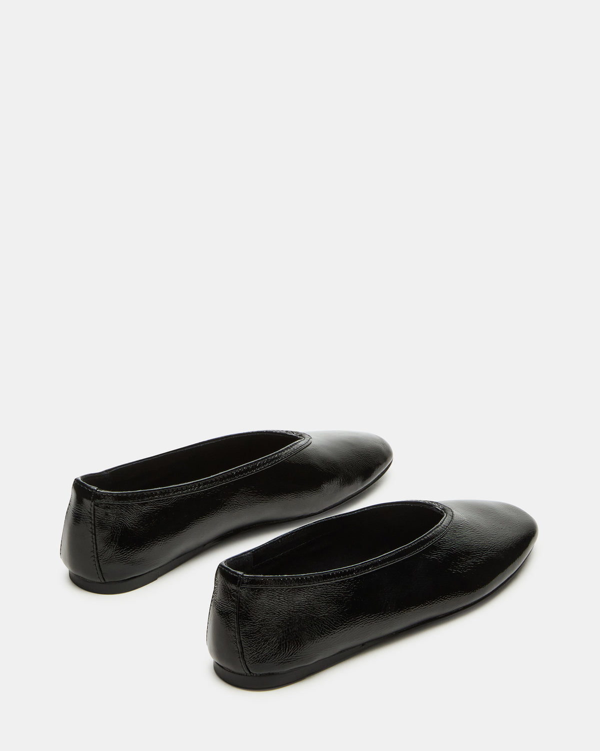 LENI Black/Black Square-Toe Ballet Women's Flat | Steve Madden
