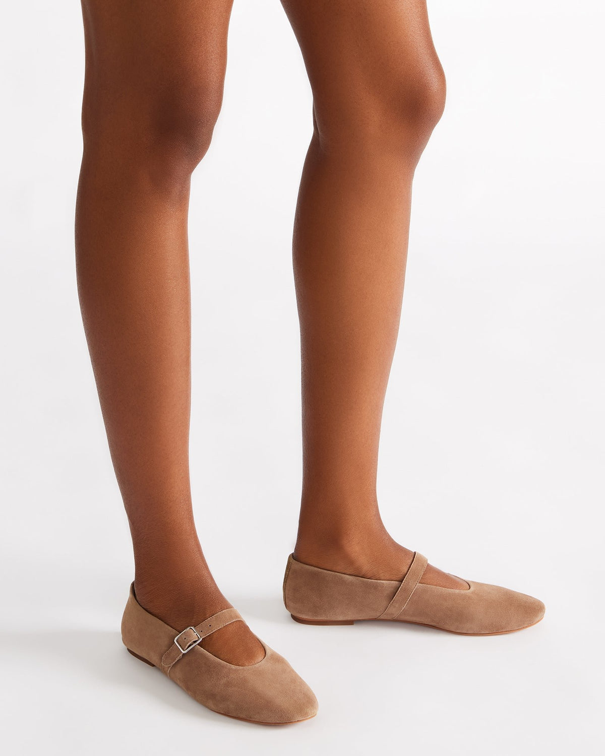 DREAMING Taupe Suede Women's Mary Jane Flats | Steve Madden