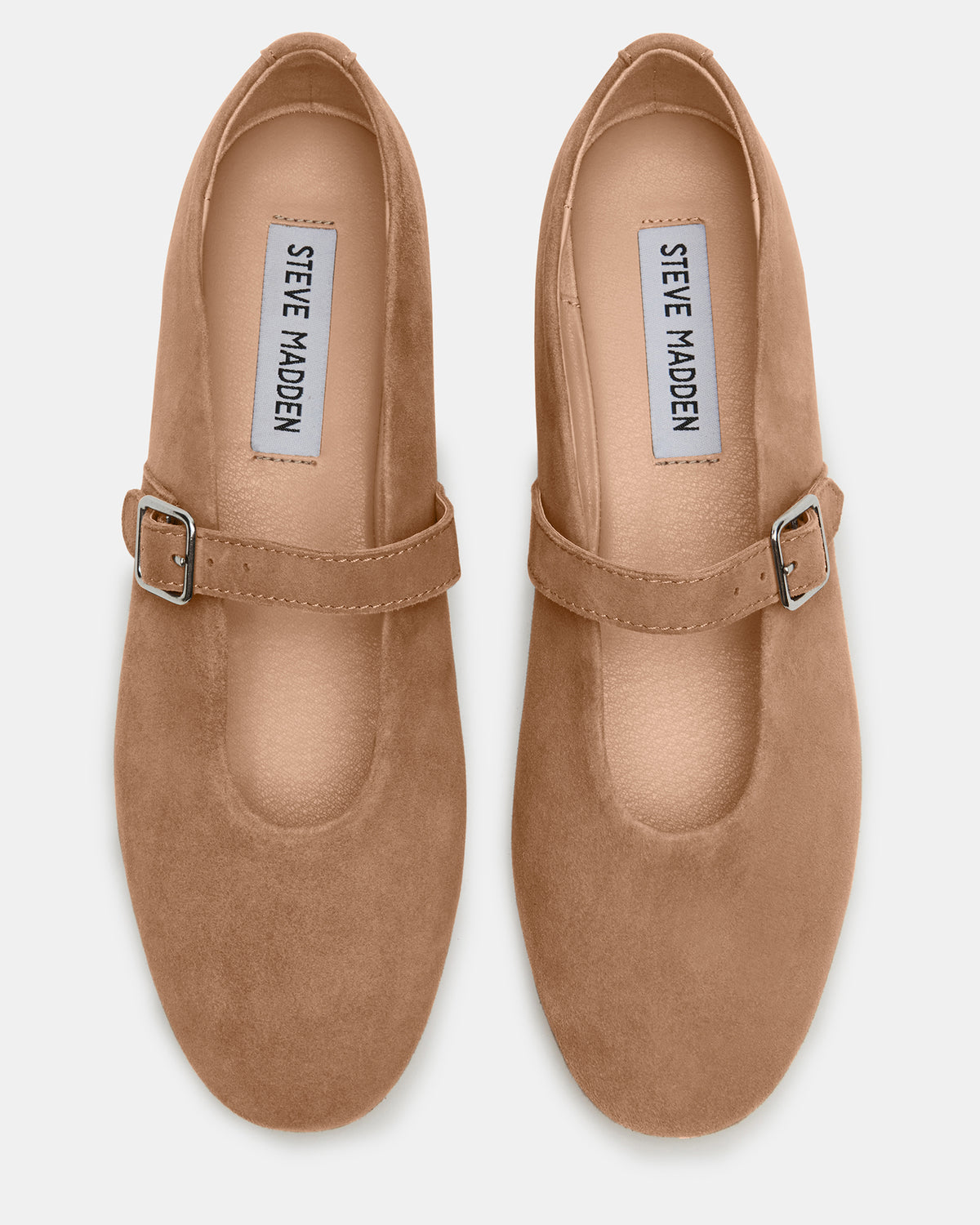 DREAMING Taupe Suede Women's Mary Jane Flats | Steve Madden
