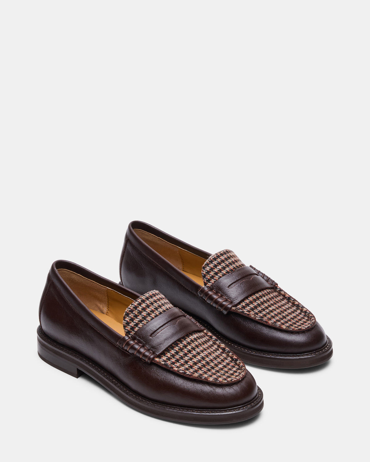 MADISON Brown Multi Women's Penny Loafer | Steve Madden