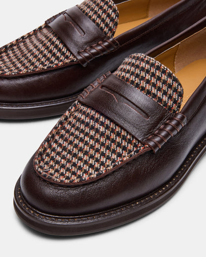 MADISON Brown Multi Women's Penny Loafer | Steve Madden