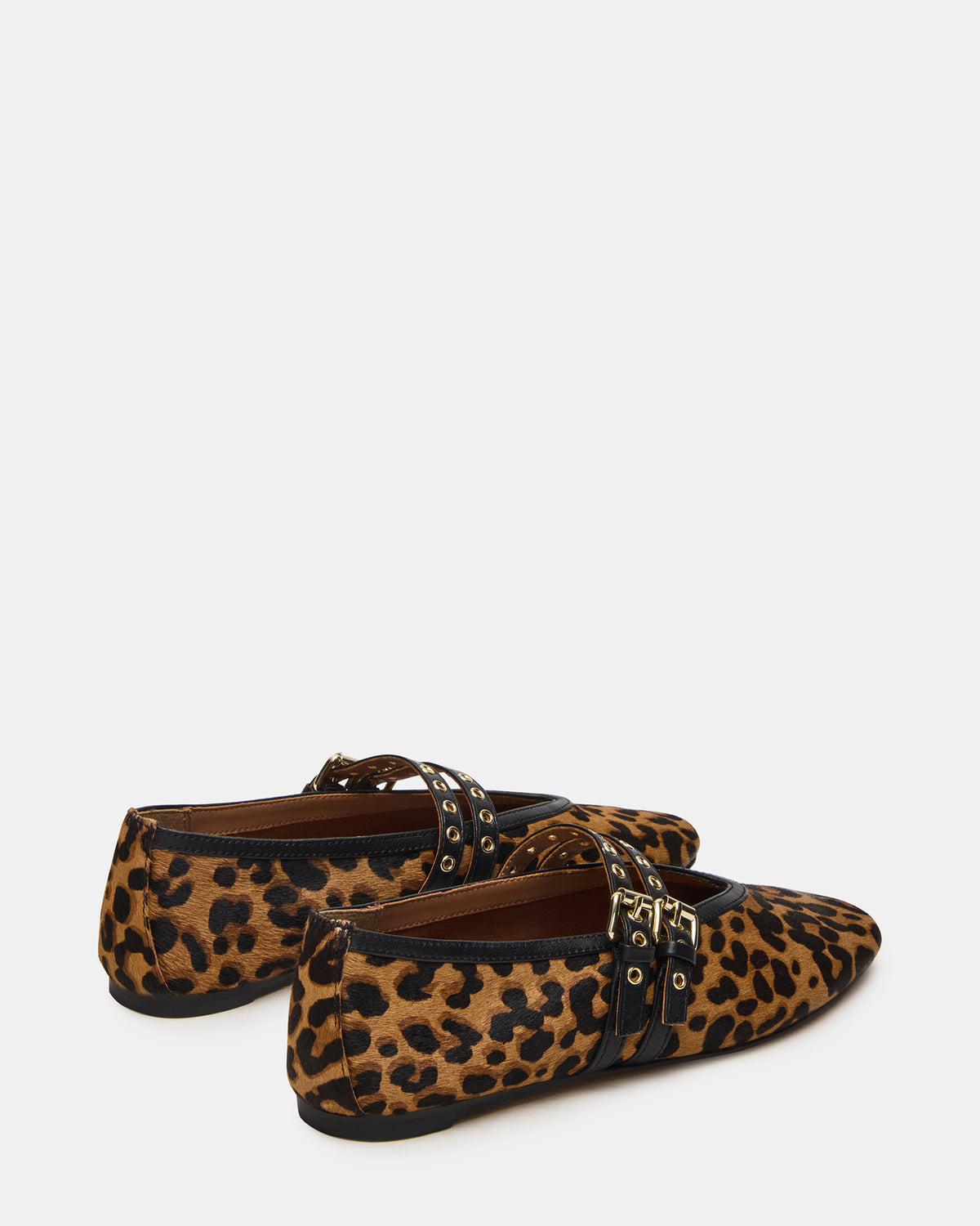 LYDIA Leopard Square-Toe Mary Jane Ballet Women's Flat | Steve Madden