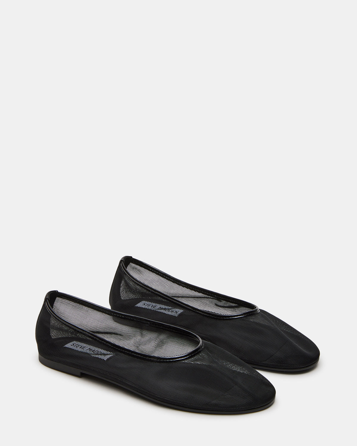 MEADOW Black Mesh Women's Ballet Flats | Steve Madden