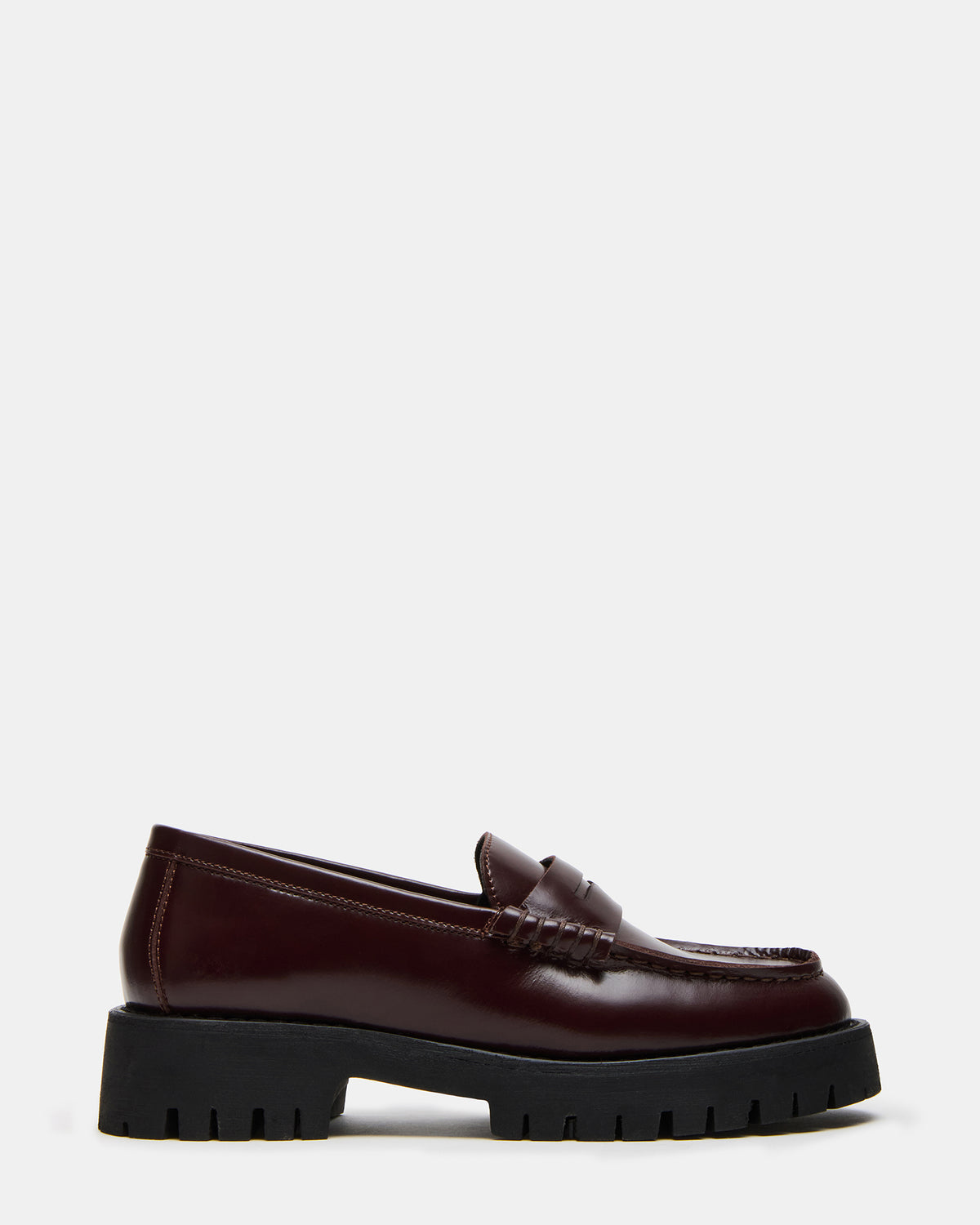 LANGSTEN Burgundy Women's Platform Lug Loafer | Steve Madden