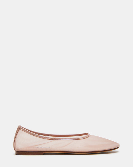 MEADOW Blush Mesh Women's Ballet Flats | Steve Madden