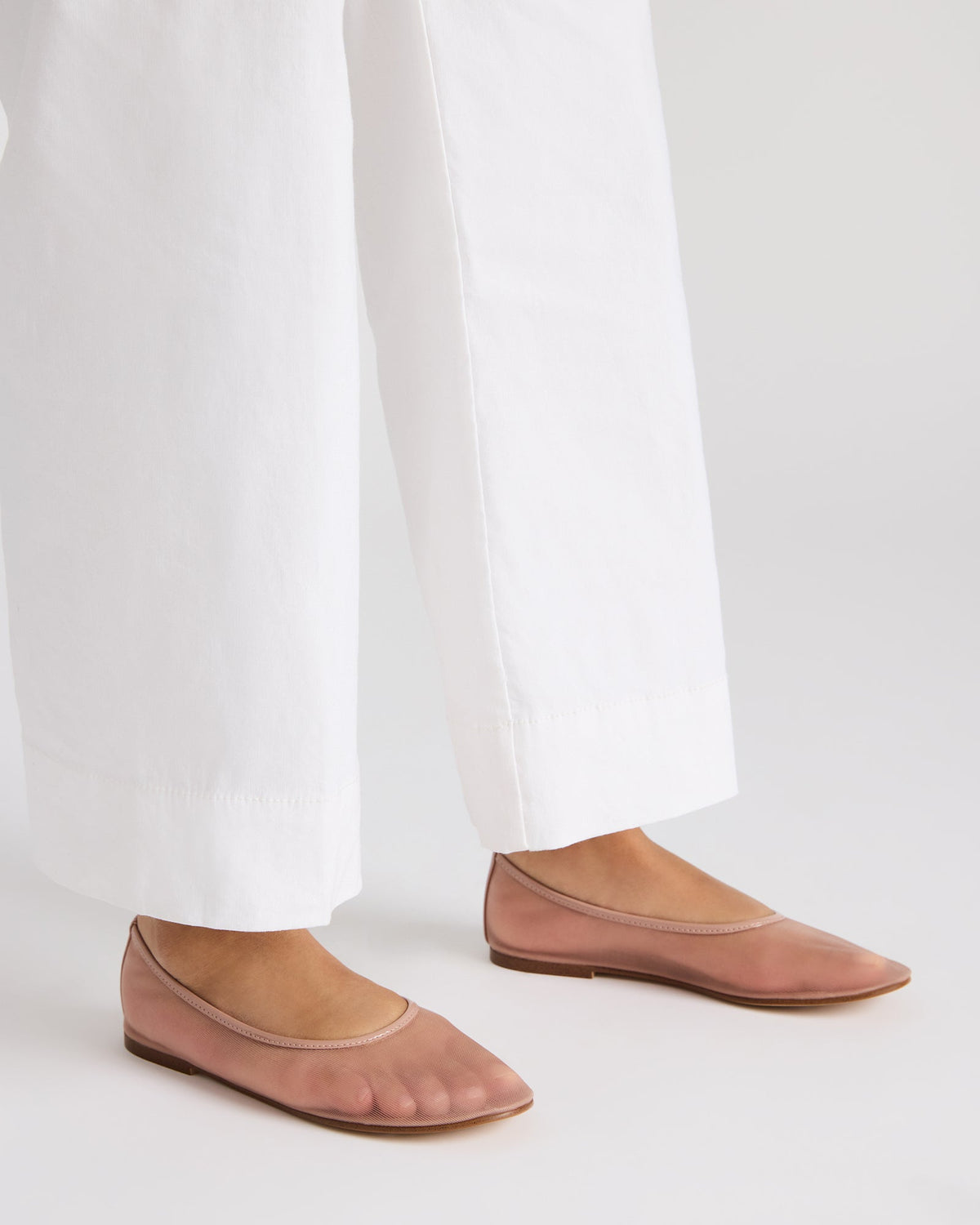 MEADOW Blush Mesh Women's Ballet Flats | Steve Madden