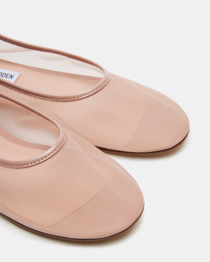 MEADOW Blush Mesh Women's Ballet Flats | Steve Madden