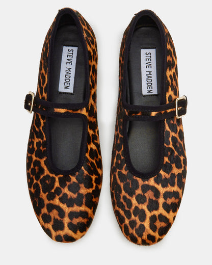 DREAMING Leopard Women's Mary Jane Flats | Steve Madden