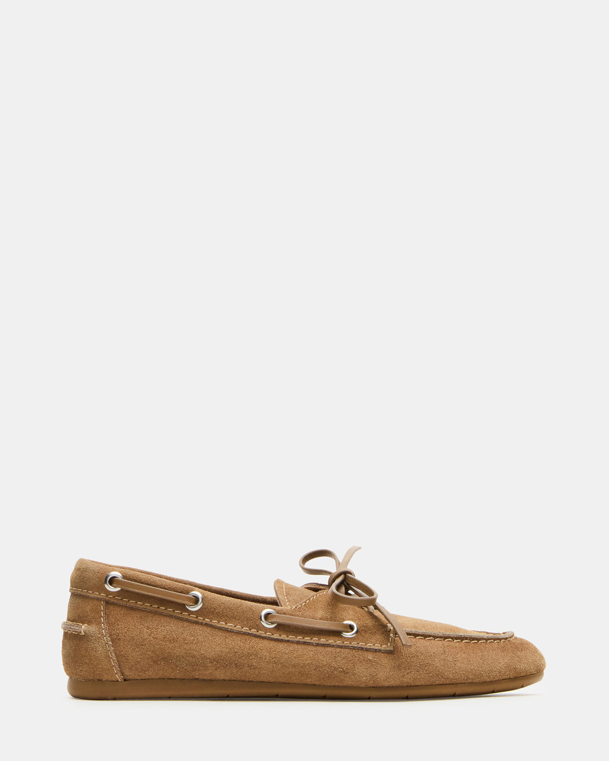 SAG Taupe Suede Women's Boat Shoe | Steve Madden