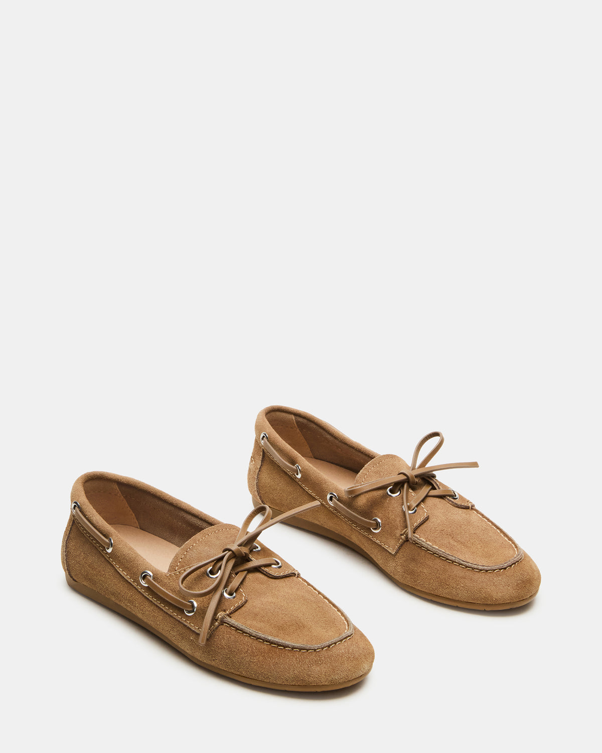 SAG Taupe Suede Women's Boat Shoe | Steve Madden
